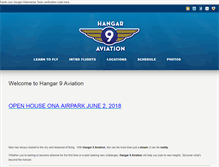 Tablet Screenshot of hangar9aviation.com